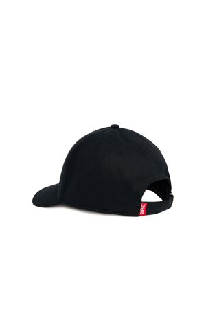 cappello in cotone nero DIESEL KIDS | J01917KXA77K900